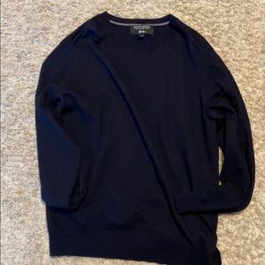 Black BR merino men’s sweater